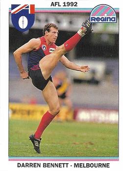 1992 AFL Regina #58 Darren Bennett Front